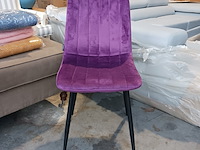 4x velvet stoel paars, 2025 - afbeelding 2 van  3