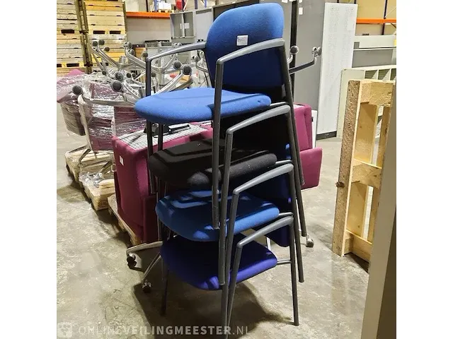 4x vergaderstoel gestoffeerd - afbeelding 5 van  6
