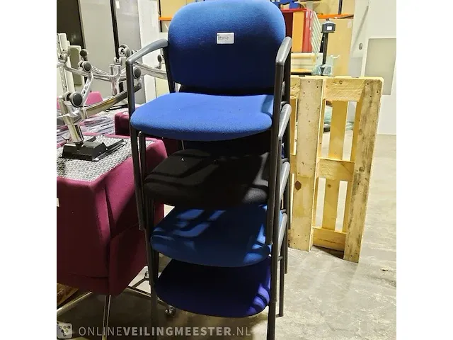 4x vergaderstoel gestoffeerd - afbeelding 6 van  6