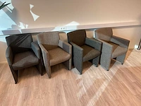 4x verrijdbare eetkamer-/ vergaderstoel - afbeelding 3 van  4