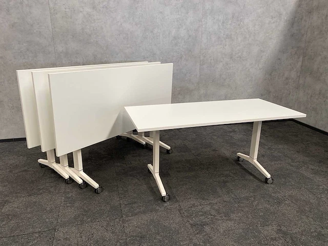 4x verrijdbare klaptafel 160x70 - afbeelding 1 van  10