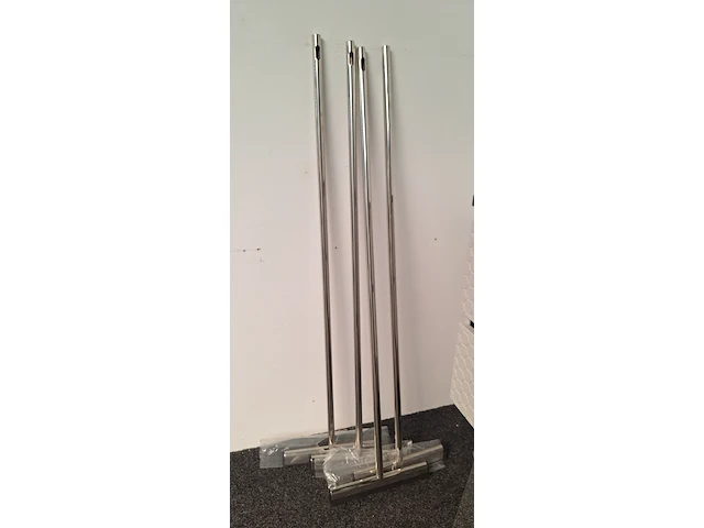 4x vloerwissers, best design, chroom - afbeelding 1 van  2