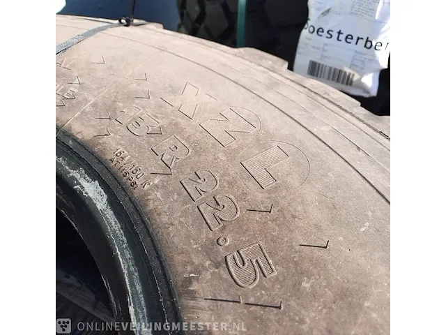 4x vrachtwagenband michelin, xzl - afbeelding 3 van  5