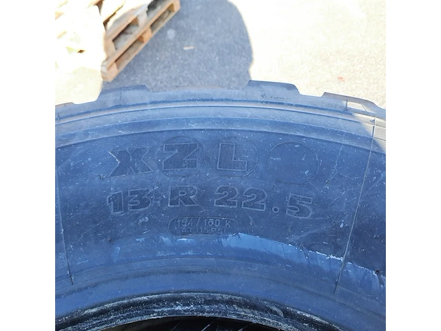 4x vrachtwagenband michelin, xzl - afbeelding 4 van  8