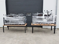 4x werktafel met 20x bureaustoel - afbeelding 1 van  11