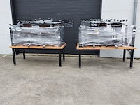 4x werktafel met 20x bureaustoel - afbeelding 1 van  11