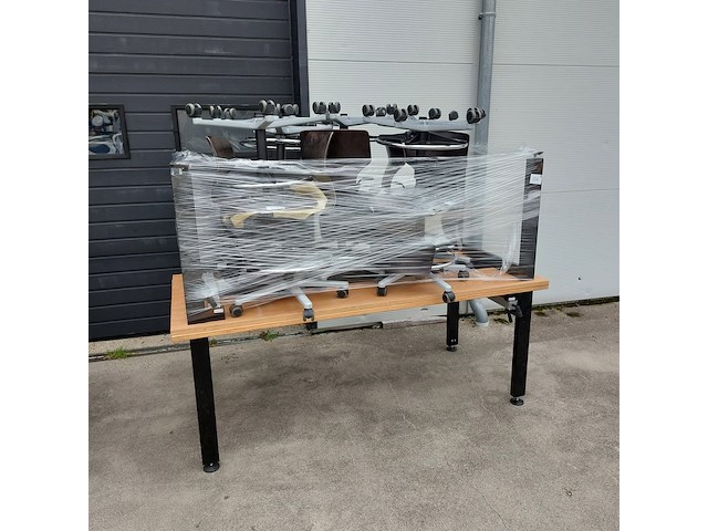 4x werktafel met 20x bureaustoel - afbeelding 4 van  11