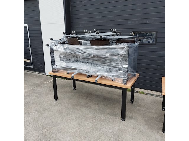 4x werktafel met 20x bureaustoel - afbeelding 5 van  11