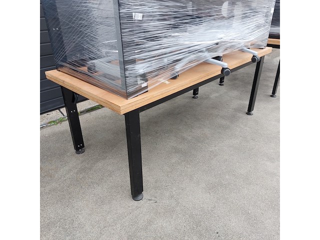 4x werktafel met 20x bureaustoel - afbeelding 7 van  11