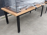 4x werktafel met 20x bureaustoel - afbeelding 7 van  11