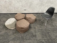 4x zitzak taupe - afbeelding 1 van  7