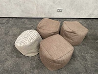 4x zitzak taupe - afbeelding 2 van  7