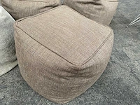 4x zitzak taupe - afbeelding 3 van  7