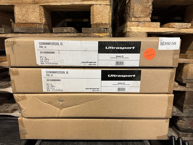 4x zwemvliezen voor volwassenen ultrasport - afbeelding 2 van  3