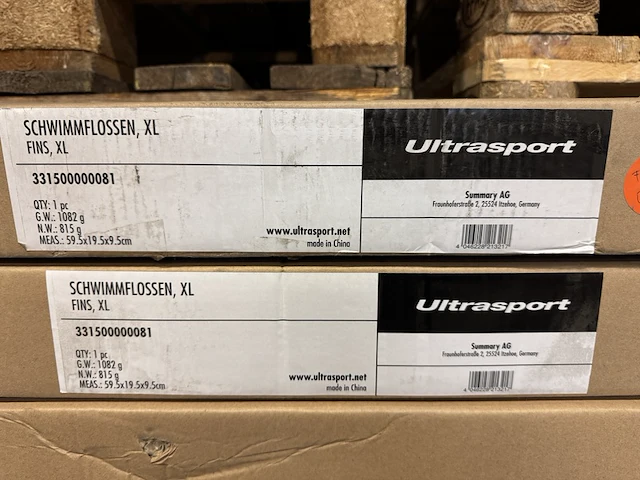 4x zwemvliezen voor volwassenen ultrasport - afbeelding 3 van  3