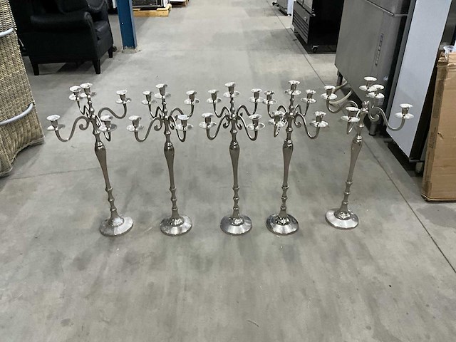 5-armige kaarsenstandaards (5x) - afbeelding 2 van  7