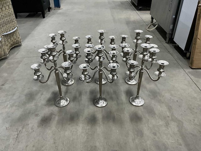 5-armige kaarsenstandaards (6x) - afbeelding 1 van  6