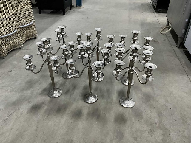 5-armige kaarsenstandaards (6x) - afbeelding 6 van  6