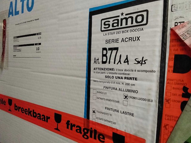 5 delen badkamerdeuren + douchebak - afbeelding 4 van  7