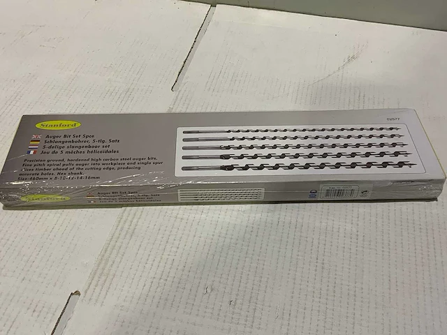 5-delig - 5 -delig - 5-delige spiraal/slangborenset - 460mm lang (3x) - afbeelding 2 van  3