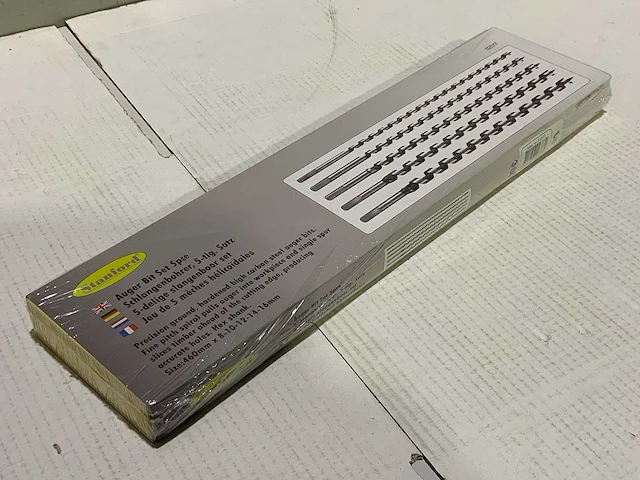 5-delig - 5 -delig - 5-delige spiraal/slangborenset - 460mm lang (3x) - afbeelding 3 van  3