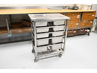 5-delige rvs grondstoffenwagen - afbeelding 1 van  4