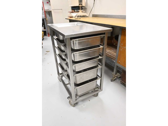 5-delige rvs grondstoffenwagen - afbeelding 3 van  4