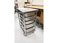 5-delige rvs grondstoffenwagen - afbeelding 3 van  4