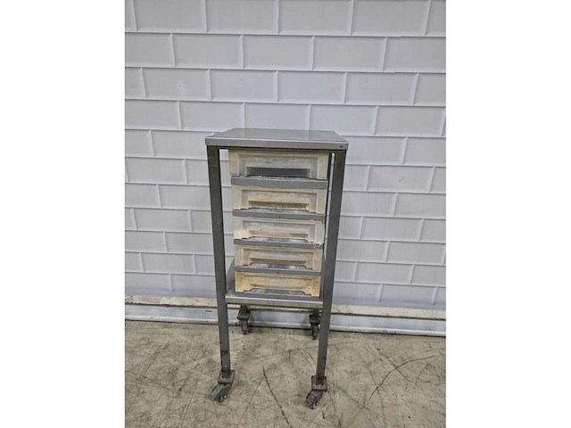 5-delige rvs-stalen grondstoffenwagen - afbeelding 2 van  3