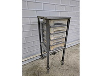 5-delige rvs-stalen grondstoffenwagen - afbeelding 3 van  3