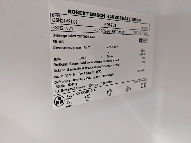5 laden vriezer no frost a+, bosch, gsn24v21/02 - afbeelding 6 van  6