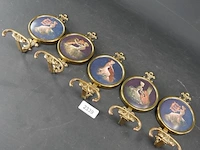5 messing wandhaken - afbeelding 1 van  5