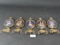5 messing wandhaken - afbeelding 2 van  5