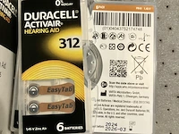 5 pakjes duracell gehoorapparaat batterijen met 6 stuks bruin - afbeelding 5 van  5