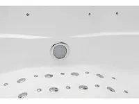 5 persoons outdoor spa 208x208 cm incl. 2 ligbedden - wit bad / zwarte zijkant - afbeelding 12 van  18
