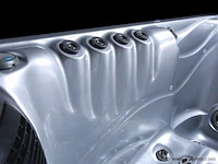 5 persoons outdoor spa met waterjets 210x210cm - zilver / zwarte zijkant - incl. wifi - afbeelding 5 van  13