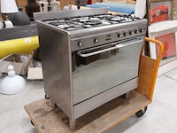 5 pits gasfornuis met hetelucht oven, smeg, snl90mfx7 - afbeelding 3 van  10