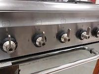 5 pits gasfornuis met hetelucht oven, smeg, snl90mfx7 - afbeelding 8 van  10