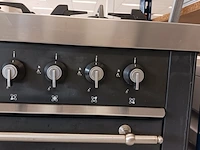 5-pits gasfornuis met wokbrander en heteluchtoven, nardi - afbeelding 10 van  14