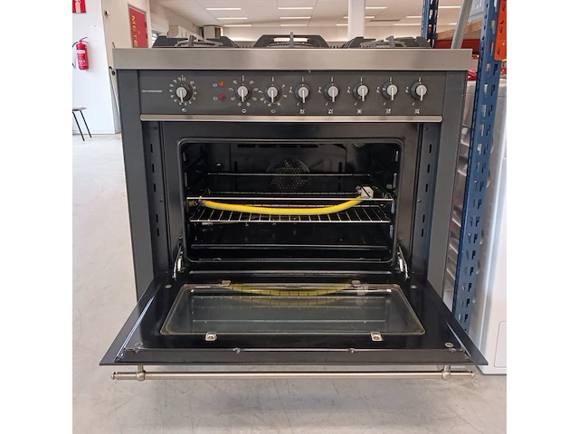 5-pits gasfornuis met wokbrander en heteluchtoven, nardi - afbeelding 11 van  14