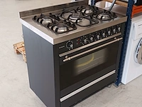 5-pits gasfornuis met wokbrander en heteluchtoven, nardi - afbeelding 1 van  14