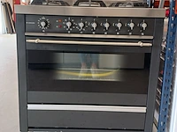 5-pits gasfornuis met wokbrander en heteluchtoven, nardi - afbeelding 3 van  14