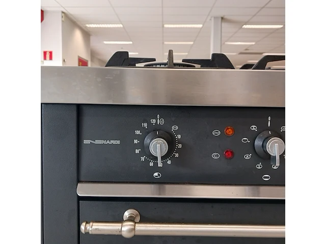 5-pits gasfornuis met wokbrander en heteluchtoven, nardi - afbeelding 8 van  14