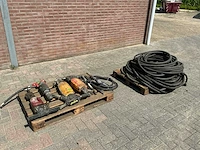 5 pneumatische breekhamers met slangen - afbeelding 1 van  8