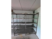 5 secties rvs legbordstelling - afbeelding 5 van  8