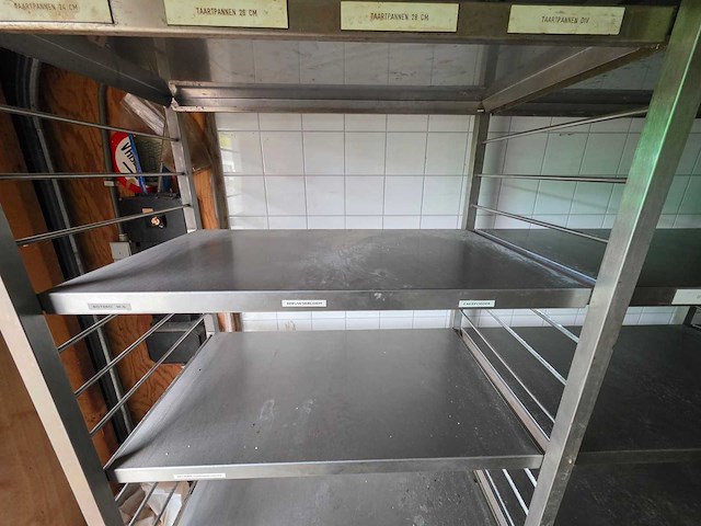 5 secties rvs legbordstelling - afbeelding 8 van  8