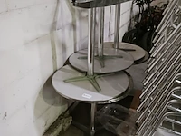 5 terrastafels met 20 stoelen, chroom - afbeelding 4 van  9