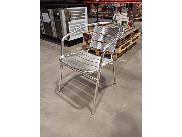 5 terrastafels met 20 stoelen, chroom - afbeelding 8 van  9