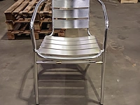 5 terrastafels met 20 stoelen, chroom - afbeelding 9 van  9