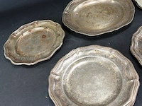 5 verzilverde schotels - afbeelding 3 van  4